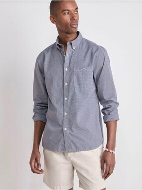 Vineyard Vines Anegada Gingham Perfect Wash Poplin Shirt